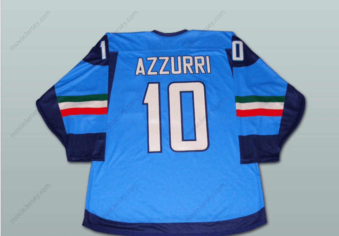 Custom Any Name Number Italia Team Hockey Jersey Top Stitched S-6XL