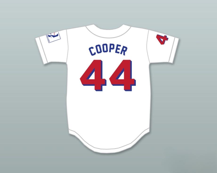 Custom Any Name Number JOE COOPER 44  BEERS DELUXE BASEKETBALL WHITE BASEBALL JERSEY Top Stitched S-6XL