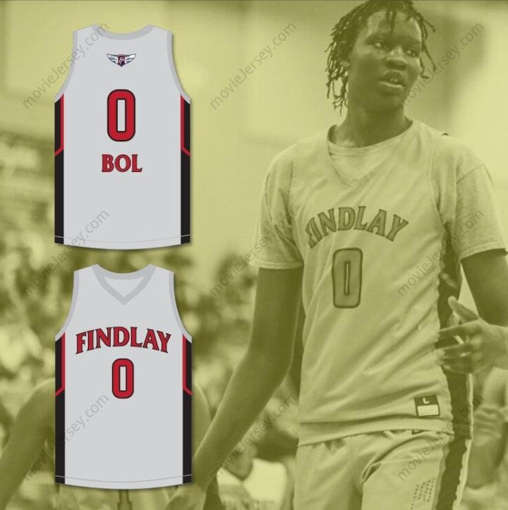 CUSTOM ANY Name Number BOL BOL 0  PREP GRAY BASKETBALL JERSEY 2 Top Stitched S-6XL