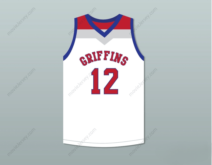 CUSTOM ANY Name Number ZION WILLIAMSON 12  DAY SCHOOL GRIFFINS WHITE BASKETBALL JERSEY 4 Top Stitched S-6XL