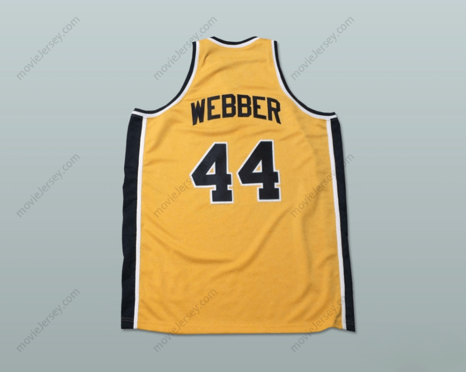 CUSTOM ANY Name Number CHRIS WEBBER 44 COUNTRY DAY SCHOOL BASKETBALL JERSEY Top Stitched S-6XL