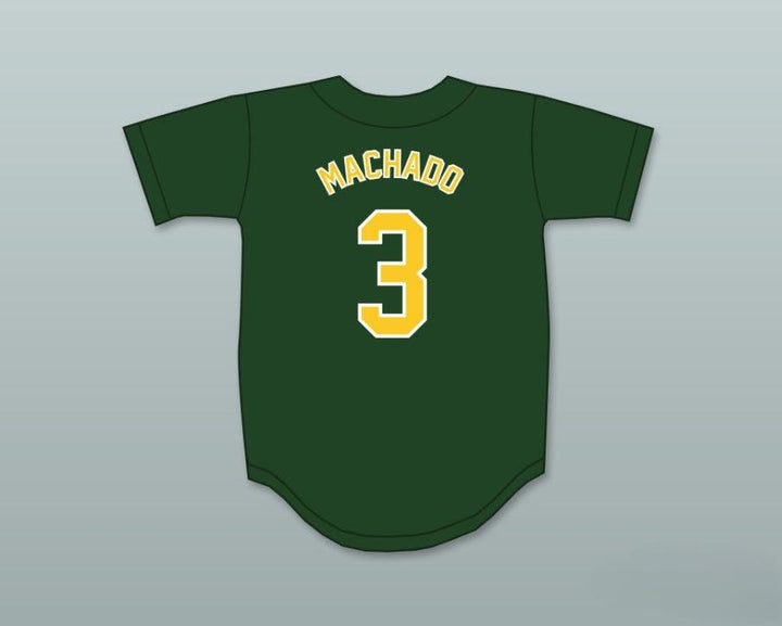 Custom Any Name Number MANNY MACHADO 3 BRITO  PRIVATE SCHOOL PANTHERS DARK GREEN BASEBALL JERSEY 2 Top Stitched S-6XL
