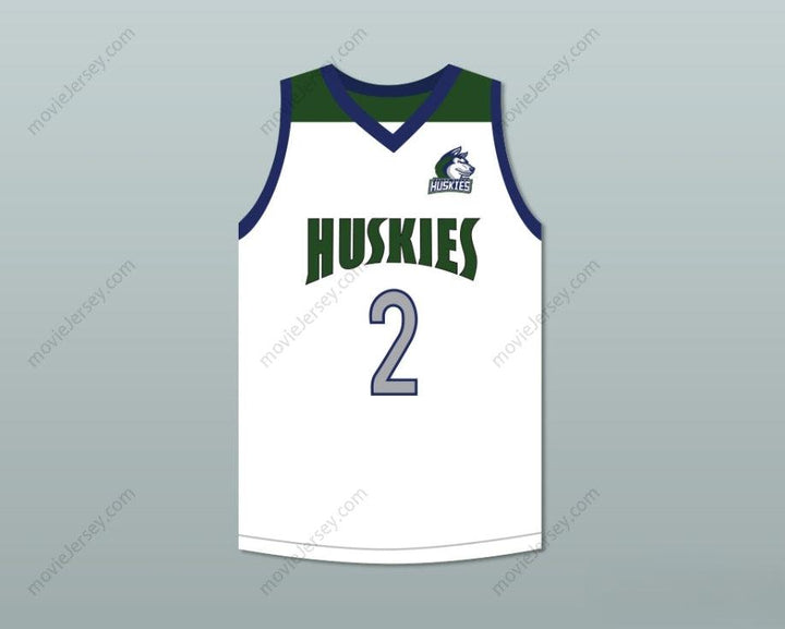 CUSTOM ANY Name Number LONZO BALL 2 CHINO HILLS HUSKIES WHITE BASKETBALL JERSEY WITH PATCH Top Stitched S-6XL