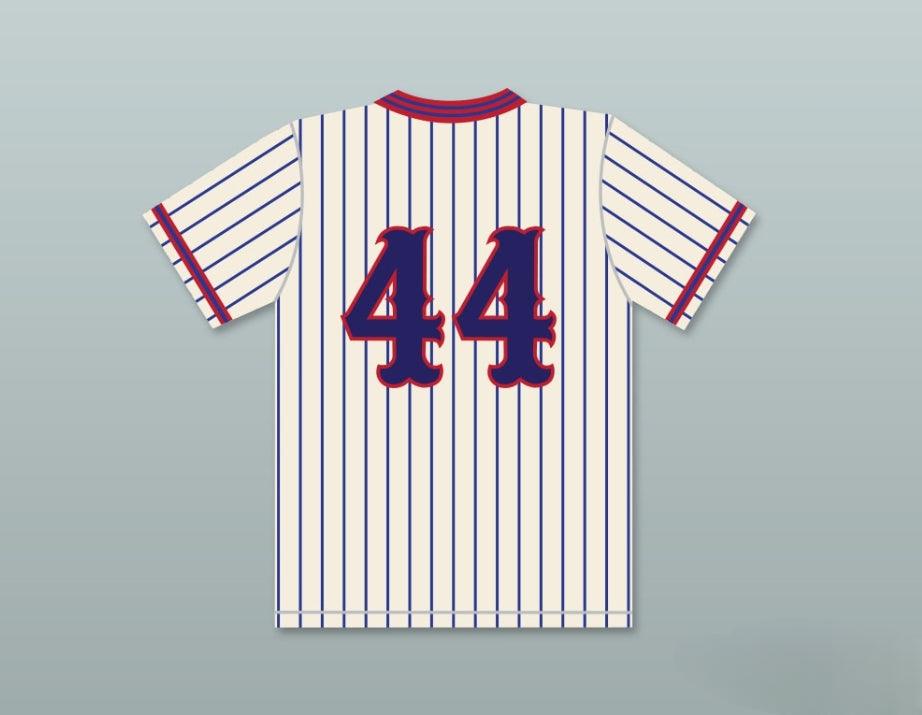 Custom Any Name Number ROB SCHNEIDER GUS MATTHEWS 44 BENCHWARMERS PINSTRIPED BASEBALL JERSEY Top Stitched S-6XL