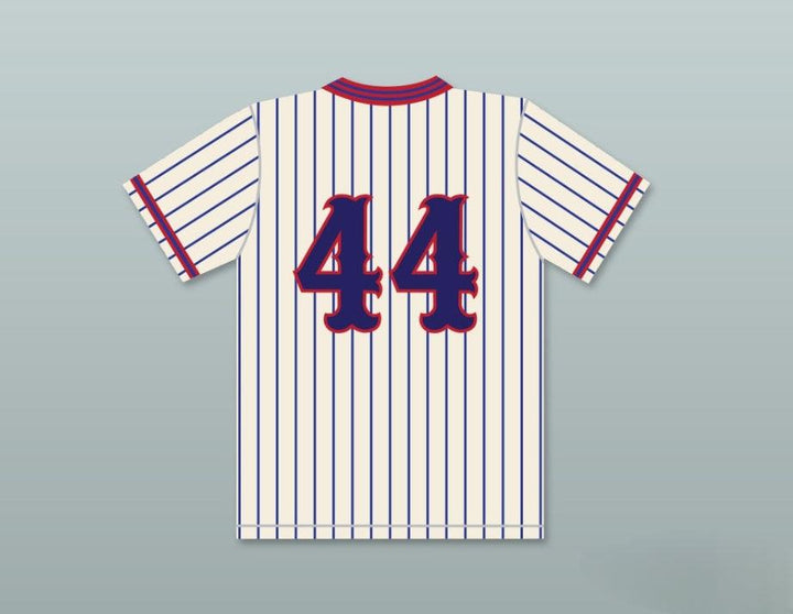 Custom Any Name Number ROB SCHNEIDER GUS MATTHEWS 44 BENCHWARMERS PINSTRIPED BASEBALL JERSEY Top Stitched S-6XL