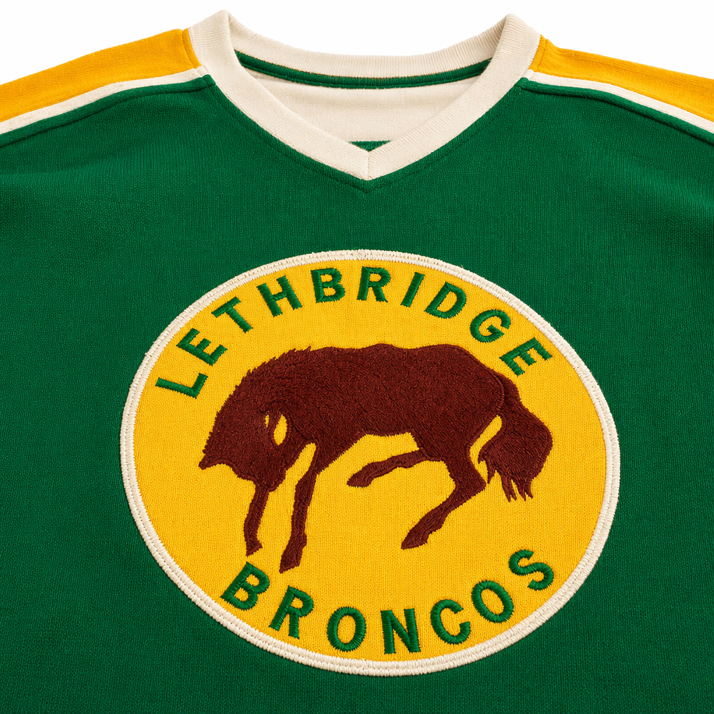Custom Earl Ingarfield Jr's Circa-1975 Lethbridge Broncos Game-Worn HOCKEY JERSEY