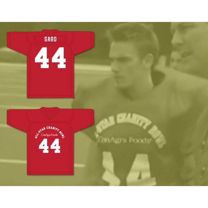 CUSTOM ANY Name Number RILEY SMITH MATT SABO 44 ALL-STAR CHARITY BOWL Football Jersey Top Stitched S-6XL