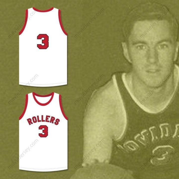 CUSTOM ANY Name Number ERNIE CALVERLEY 3 PROVIDENCE STEAMROLLERS WHITE BASKETBALL JERSEY 3 Top Stitched S-6XL