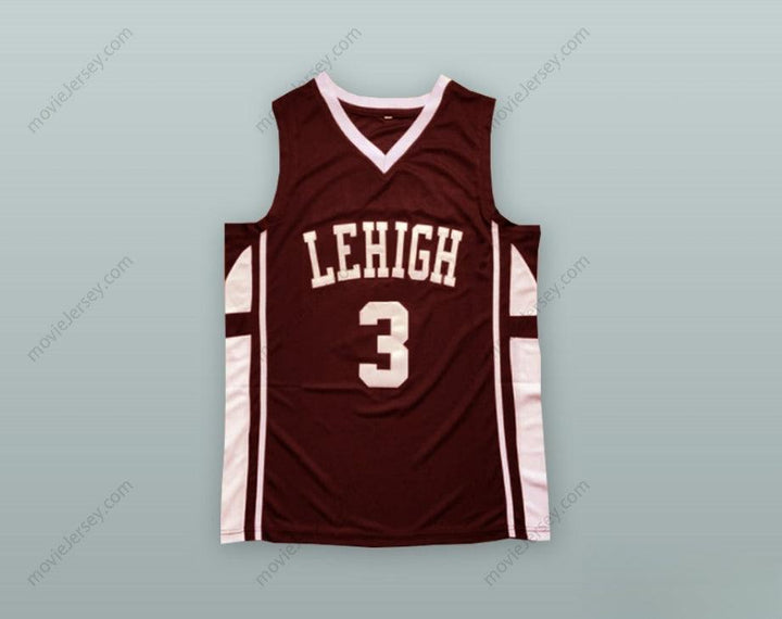 CUSTOM ANY Name Number CJ MCCOLLUM 3 LEHIGH MOUNTAIN BROWN BASKETBALL JERSEY Top Stitched S-6XL