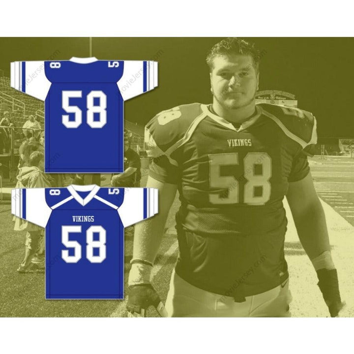 CUSTOM ANY Name VIKINGS JOSH MYERS 58  HIGH SCHOOL Football Jersey Stitched S-6XL