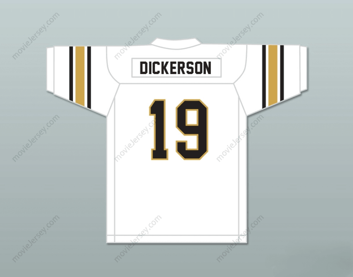CUSTOM ANY Name Number ERIC DICKERSON 19 SEALY HIGH SCHOOL TIGERS WHITE FOOTBALL JERSEY Top Stitched S-6XL