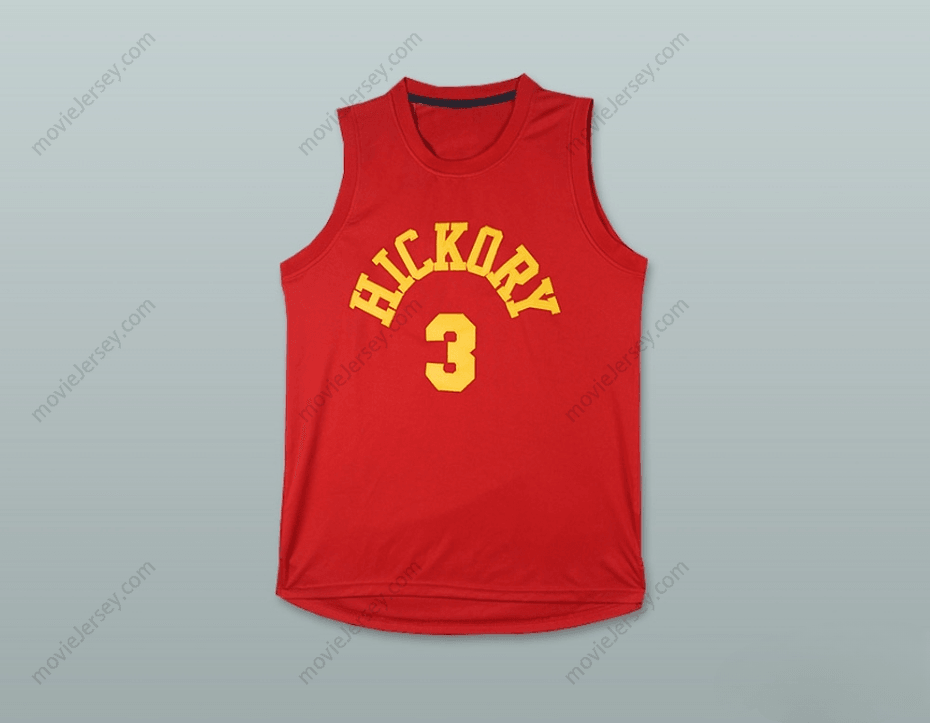 CUSTOM ANY Name Number GEORGE HILL 3 HICKORY HOOSIERS BASKETBALL JERSEY Top Stitched S-6XL