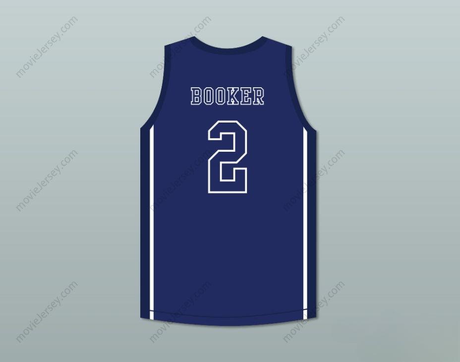 CUSTOM ANY Name Number DEVIN BOOKER 2 MOSS POINT HIGH SCHOOL BLUE BASKETBALL JERSEY 2 Top Stitched S-6XL