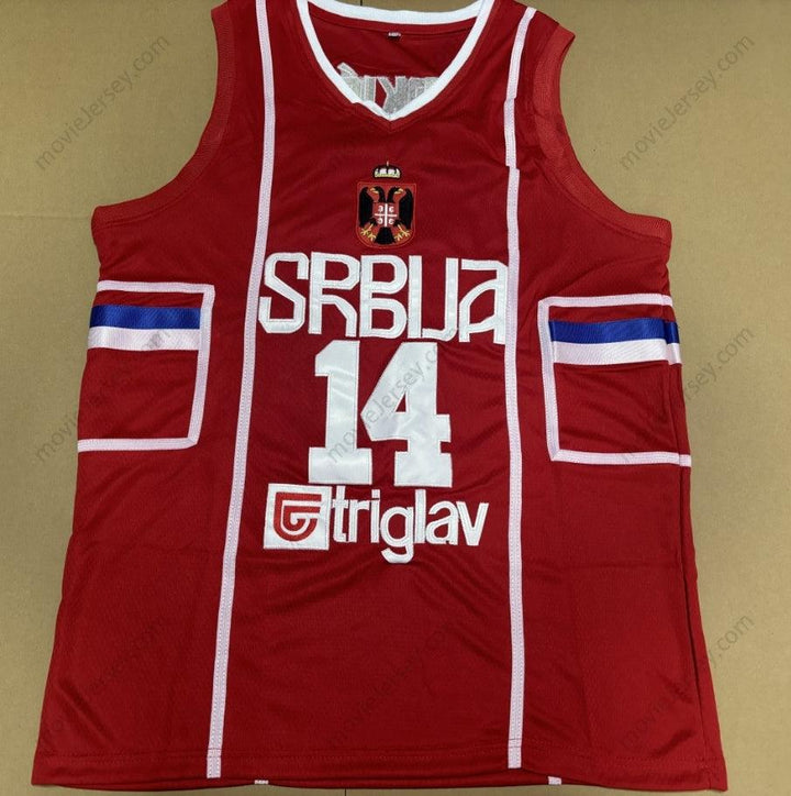 Nikola Jokic #14 Serbia Joker Serbian Mens Basketball Jersey Top Stitched S-3XL
