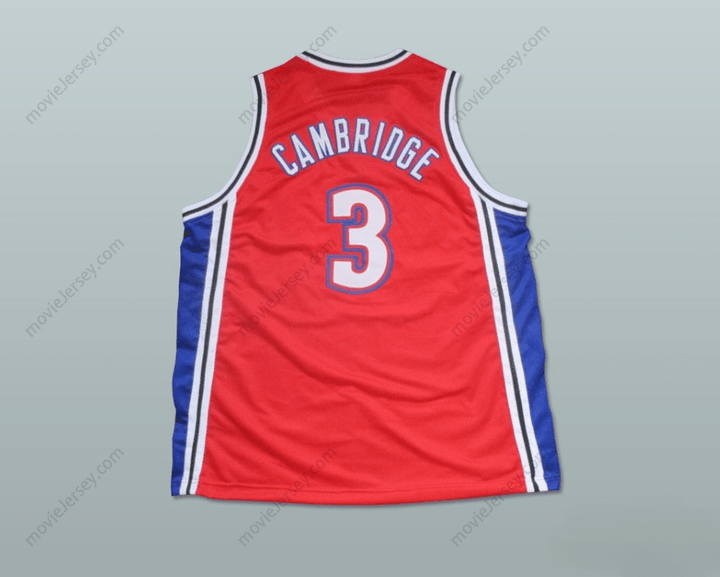 CUSTOM ANY Name Number LIL' BOW WOW CALVIN CAMBRIDGE 3 KNIGHTS RED BASKETBALL JERSEY LIKE MIKE Top Stitched S-6XL