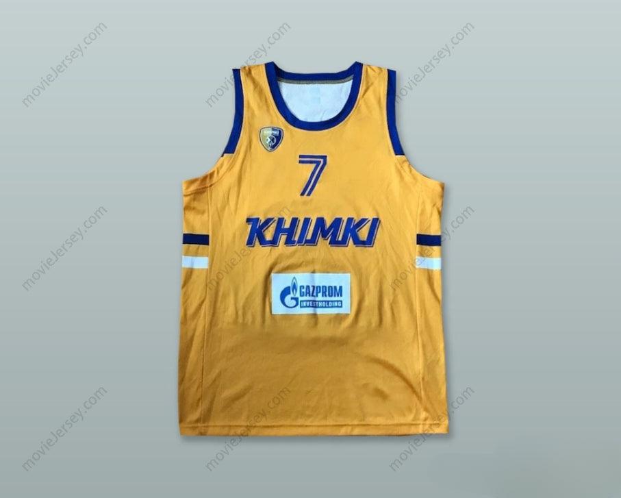 CUSTOM ANY Name Number GARLON GREEN 7 BC KHIMKI MOSCOW RUSSIA YELLOW BASKETBALL JERSEY Top Stitched S-6XL