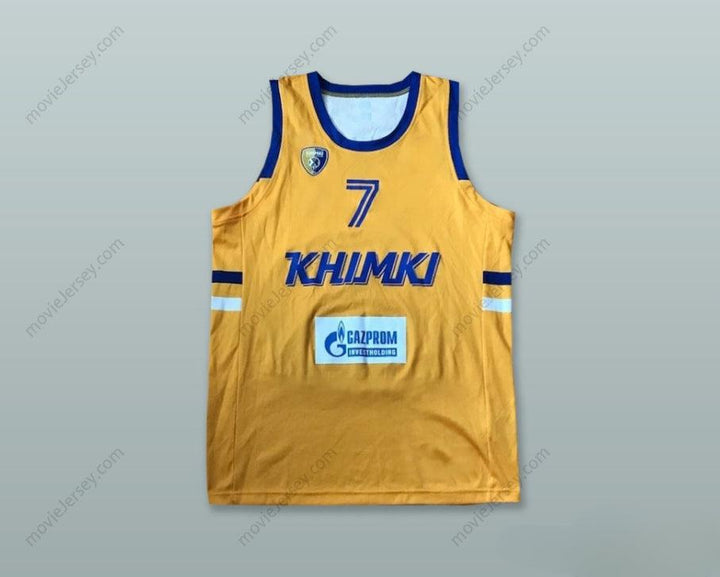 CUSTOM ANY Name Number GARLON GREEN 7 BC KHIMKI MOSCOW RUSSIA YELLOW BASKETBALL JERSEY Top Stitched S-6XL