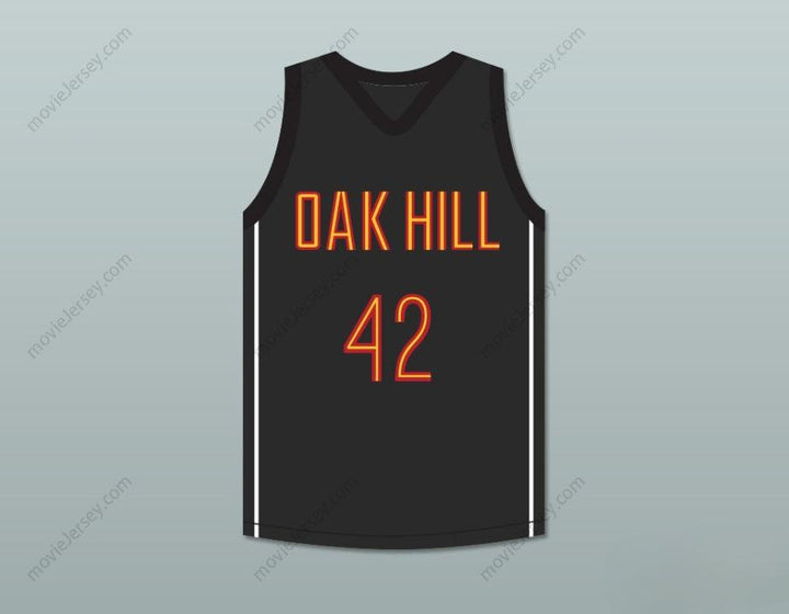CUSTOM ANY Name Number JOSH SMITH 42 OAK HILL ACADEMY BLACK BASKETBALL JERSEY Top Stitched S-6XL