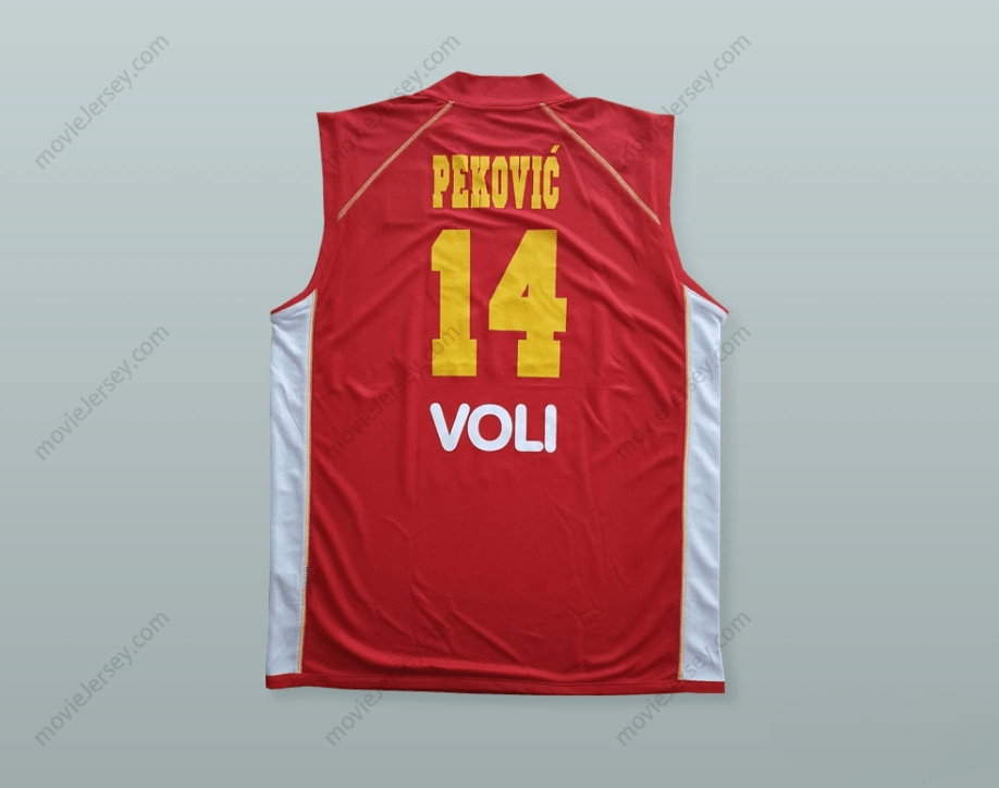 CUSTOM ANY Name Number NIKOLA PEKOVIC 14 MONTENEGRO BASKETBALL JERSEY Top Stitched S-6XL