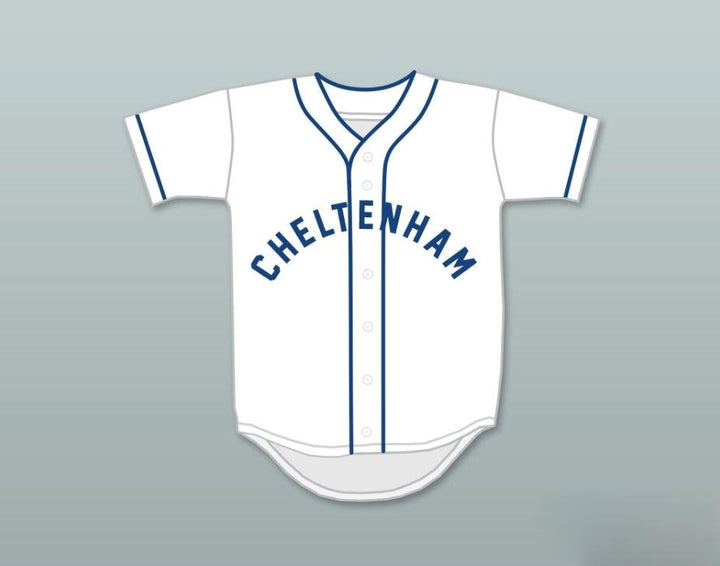 Custom Any Name Number REGGIE JACKSON 44 CHELTENHAM HIGH SCHOOL PANTHERS WHITE BASEBALL JERSEY 2 Top Stitched S-6XL