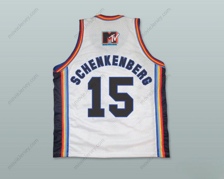 CUSTOM ANY Name Number MARCUS SCHENKENBERG 15 BRICKLAYERS BASKETBALL JERSEY SIXTH ANNUAL ROCK N' JOCK B-BALL JAM 1996 Top Stitched S-6XL