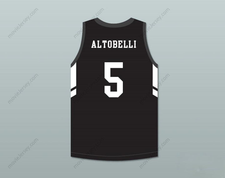 CUSTOM ANY Name Number ALYSSA ALTOBELLI 5 MAMBA BALLERS BLACK BASKETBALL JERSEY VERSION 3 Top Stitched S-6XL