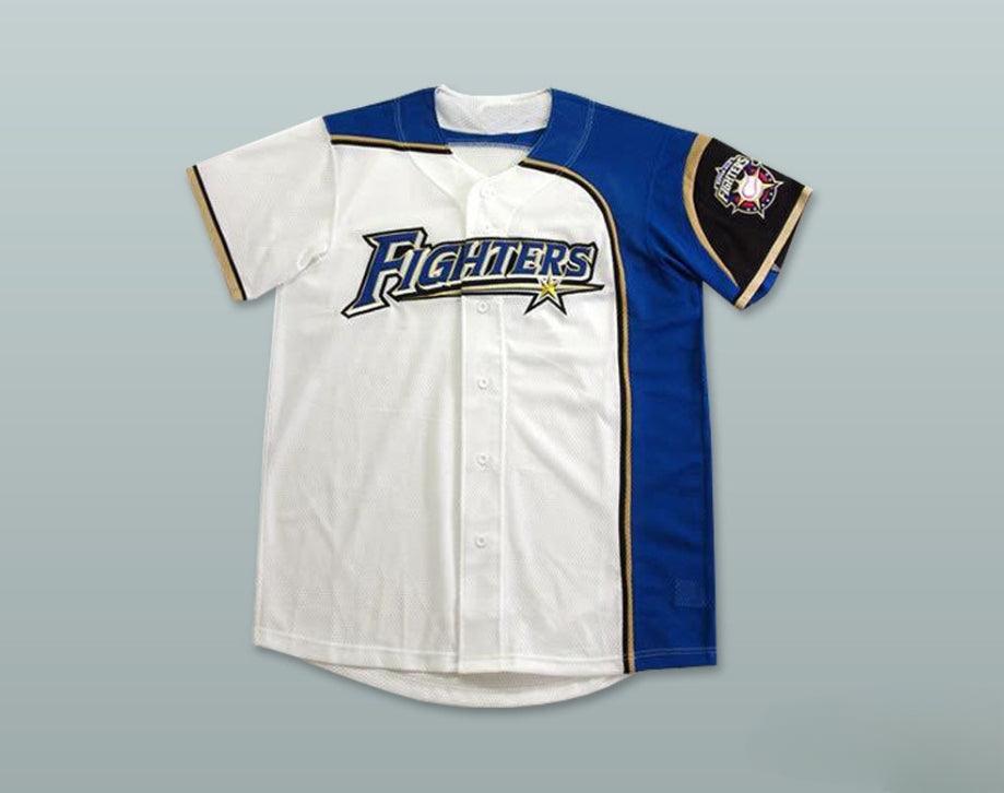 Custom Any Name Number HOKKAIDO NIPPON-HAM FIGHTERS BASEBALL JERSEY INCLUDES PATCH Top Stitched S-6XL