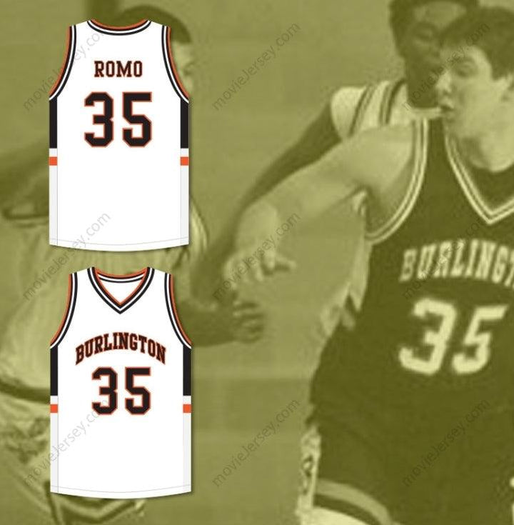 CUSTOM ANY Name Number TONY ROMO 35 BURLINGTON HIGH SCHOOL WHITE BASKETBALL JERSEY Top Stitched S-6XL