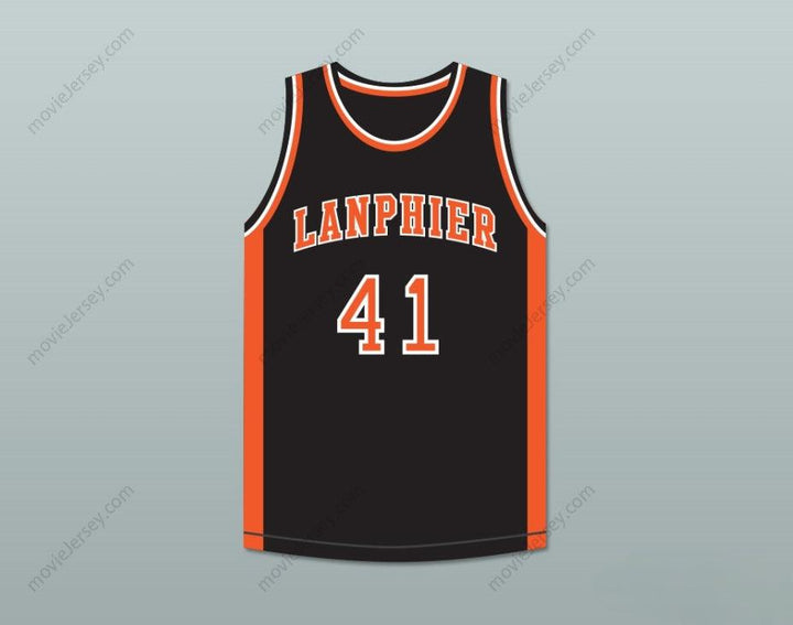 CUSTOM ANY Name Number ANDRE IGUODALA 41 LANPHIER HIGH SCHOOL LIONS BLACK BASKETBALL JERSEY 4 Top Stitched S-6XL