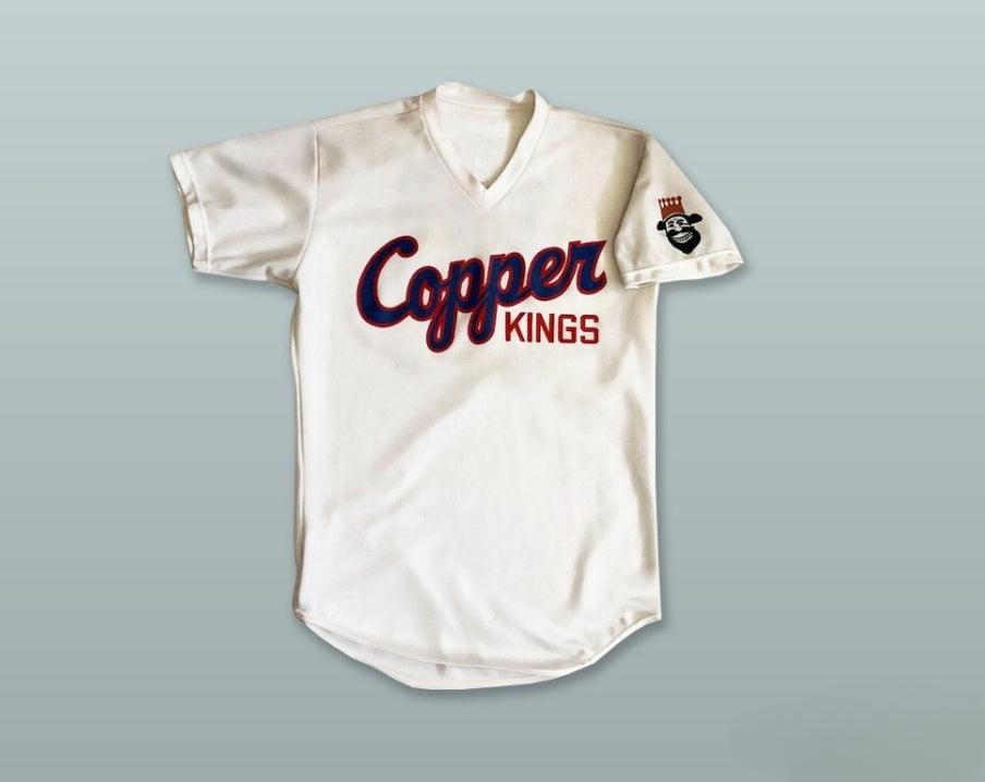 Custom Any Name Number BUTTE COPPER KINGS 10 WHITE BASEBALL JERSEY Top Stitched S-6XL