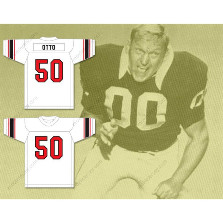 CUSTOM ANY Name Number JIM OTTO 50 WAUSAU EAST HIGH SCHOOL LUMBERJACKS Football Jersey Top Stitched S-6XL
