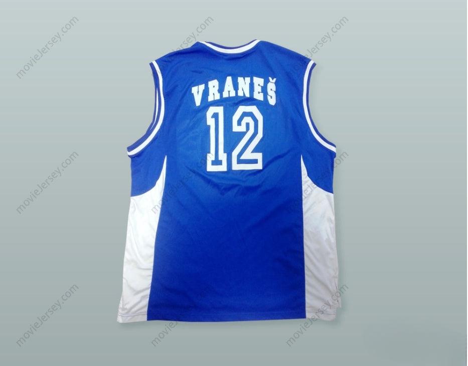 CUSTOM ANY Name Number SLAVKO VRANES 12 KK BUDUCNOST PODGORICA BASKETBALL JERSEY WITH PATCH Top Stitched S-6XL