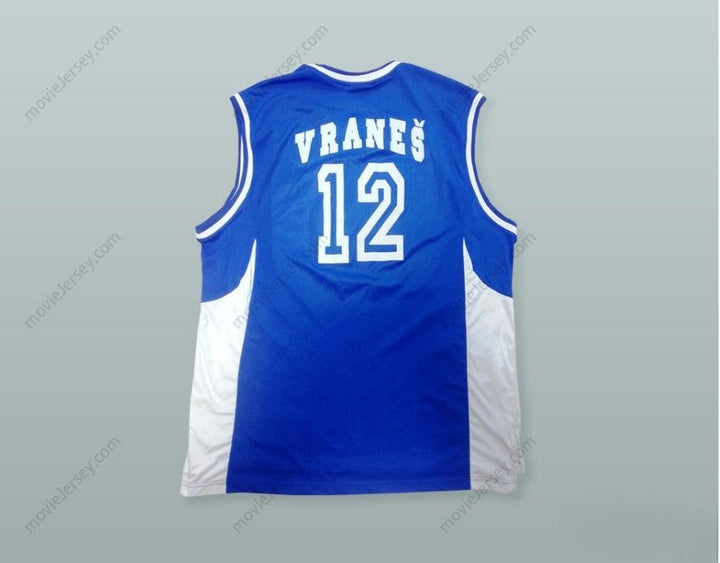 CUSTOM ANY Name Number SLAVKO VRANES 12 KK BUDUCNOST PODGORICA BASKETBALL JERSEY WITH PATCH Top Stitched S-6XL
