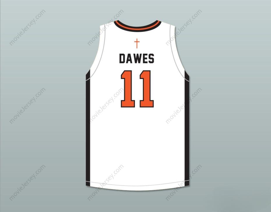 CUSTOM ANY Name Number KENNY DAWES 11 BISHOP HAYES TIGERS WHITE BASKETBALL JERSEY THE WAY BACK Top Stitched S-6XL