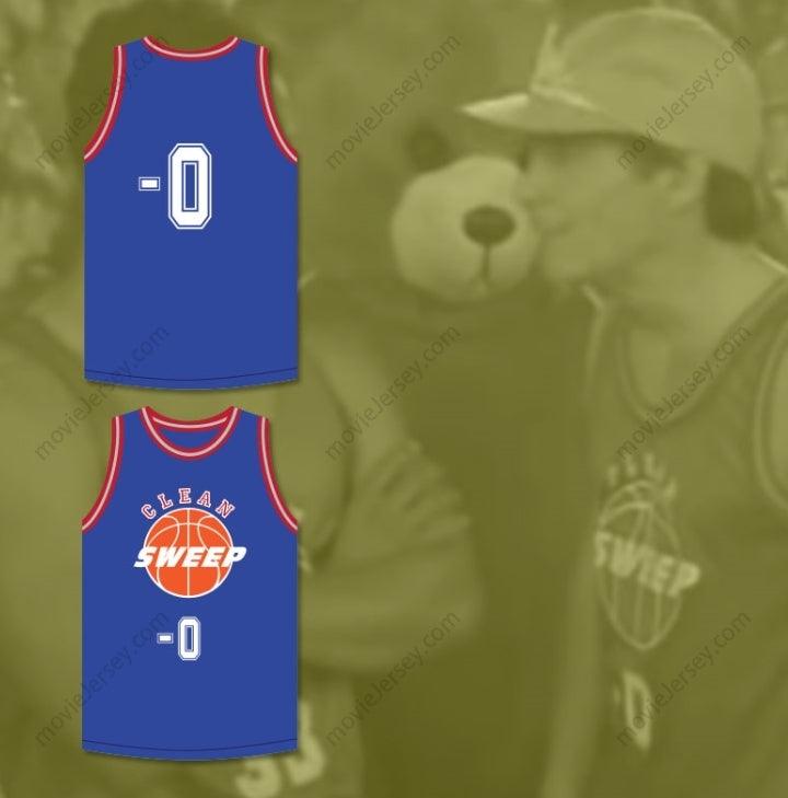 CUSTOM ANY Name Number ERNEST P. WORRELL 0 CLEAN SWEEP DELUXE BLUE BASKETBALL JERSEY SLAM DUNK ERNEST 1 Top Stitched S-6XL