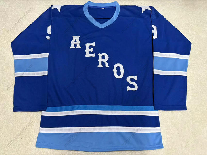 Custom Any Name Number GORDIE HOWE 9 AEROS HOCKEY JERSEY Top Stitched S-6XL