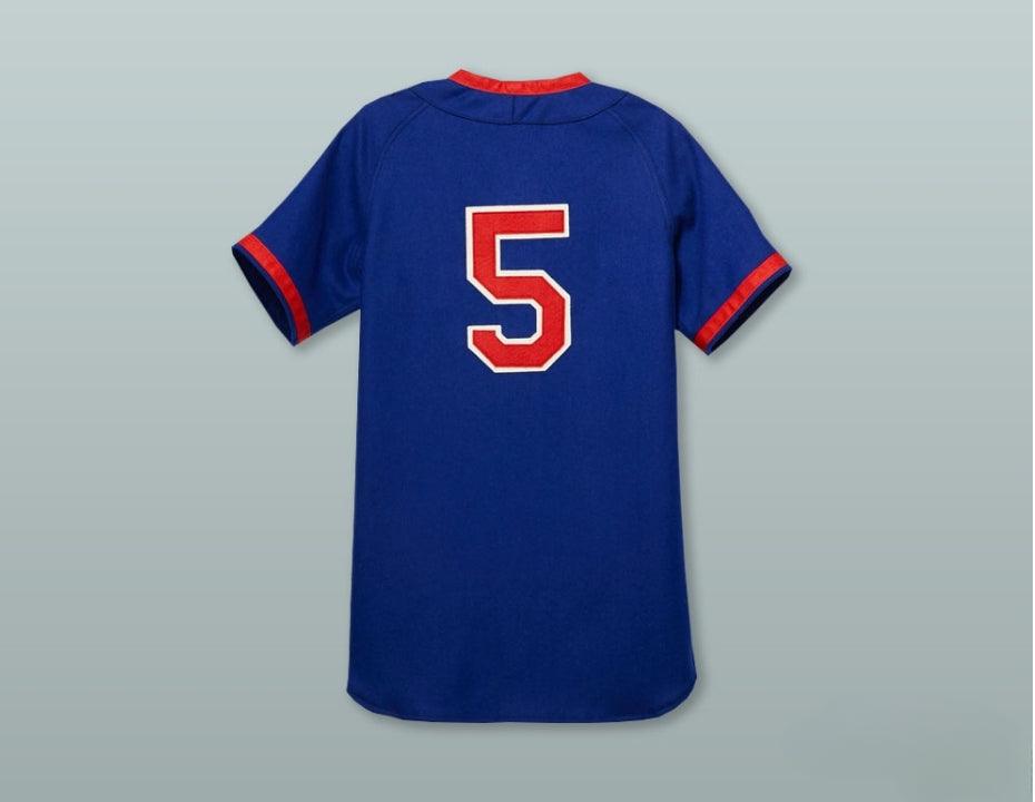 Custom Any Name Number  CLOWNS 5 NEGRO LEAGUE BLUE BASEBALL JERSEY Top Stitched S-6XL