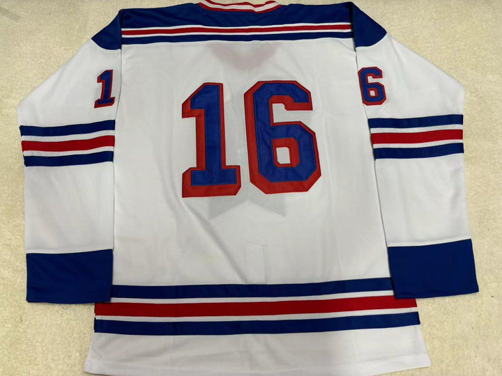 Custom Any Name Number SCOTT GRUHL 16 NEW HAVEN NIGHTHAWKS WHITE HOCKEY JERSEYTop Stitched S-6XL
