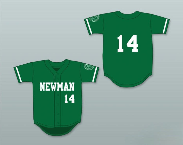 Custom Any Name Number PLAYER 14 ISIDORE NEWMAN HIGH SCHOOL GREEN BASEBALL JERSEY Top Stitched S-6XL