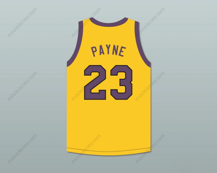 CUSTOM ANY Name Number MARTIN PAYNE 23 YELLOW BASKETBALL JERSEY MARTIN Top Stitched S-6XL
