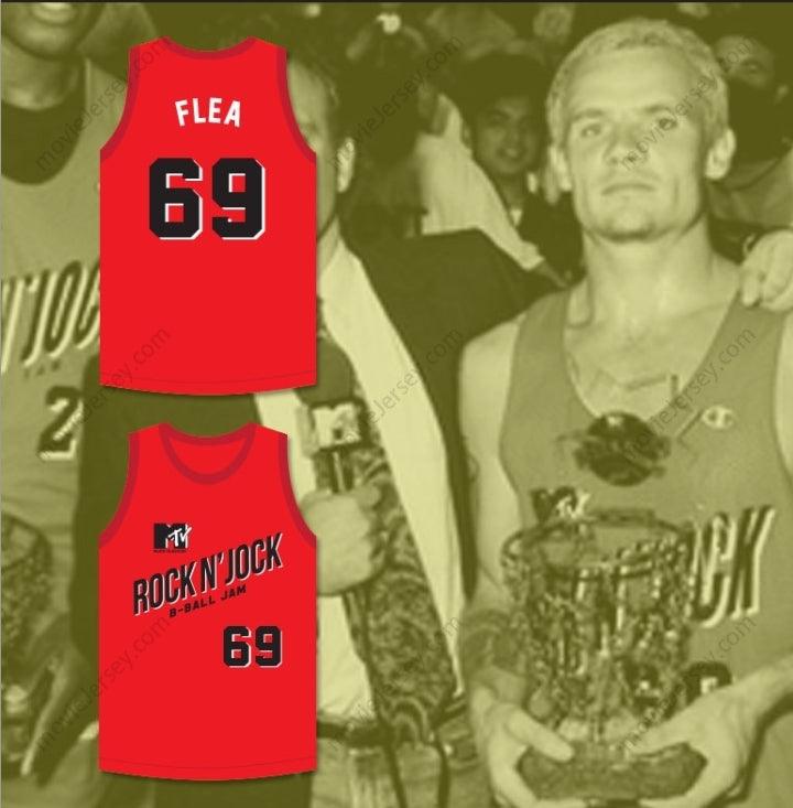 CUSTOM ANY Name Number FLEA 69 BRICKLAYERS BASKETBALL JERSEY SECOND ANNUAL ROCK N' JOCK B-BALL JAM 1992 Top Stitched S-6XL