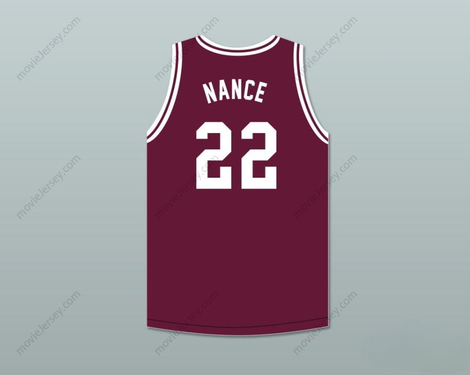CUSTOM ANY Name Number LARRY NANCE 22 MCDUFFIE HIGH SCHOOL FIGHTING SCOTS MAROON BASKETBALL JERSEY Top Stitched S-6XL