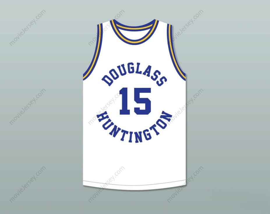 CUSTOM ANY Name Number HAL GREER 15 FREDERICK DOUGLASS JUNIOR AND SENIOR HIGH SCHOOL TIGERS WHITE BASKETBALL JERSEY 1 Top Stitched S-6XL