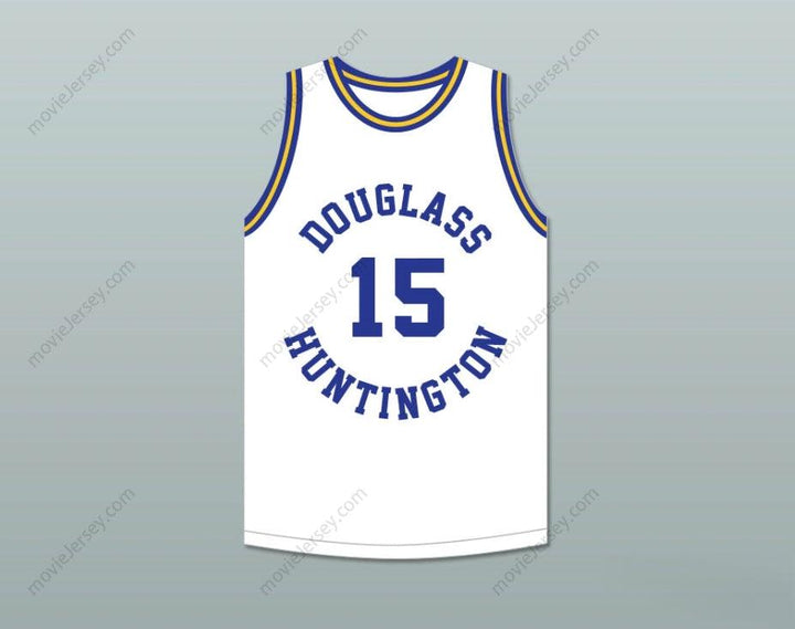 CUSTOM ANY Name Number HAL GREER 15 FREDERICK DOUGLASS JUNIOR AND SENIOR HIGH SCHOOL TIGERS WHITE BASKETBALL JERSEY 1 Top Stitched S-6XL