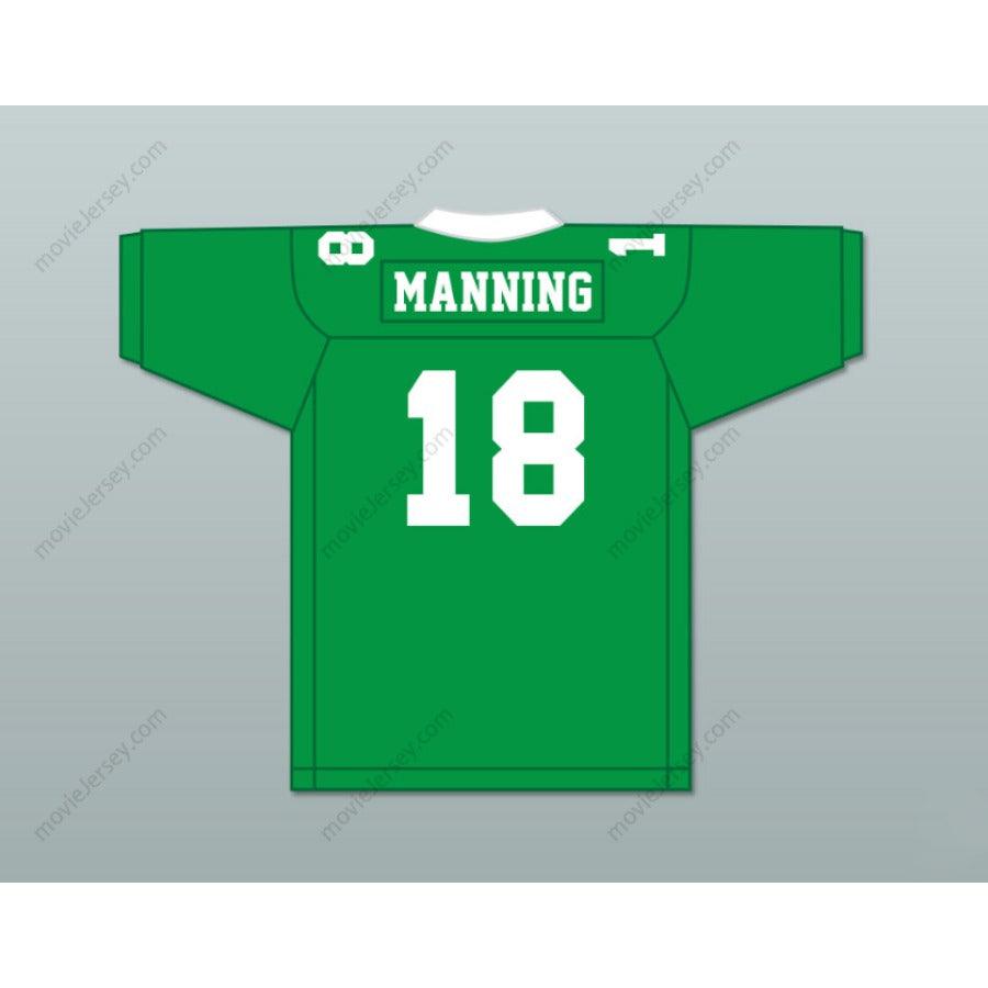 CUSTOM Name PEYTON MANNING 18 ISIDORE NEWMAN HIGH SCHOOL WHITE FOOTBALL JERSEY Top Stitched S-6XL