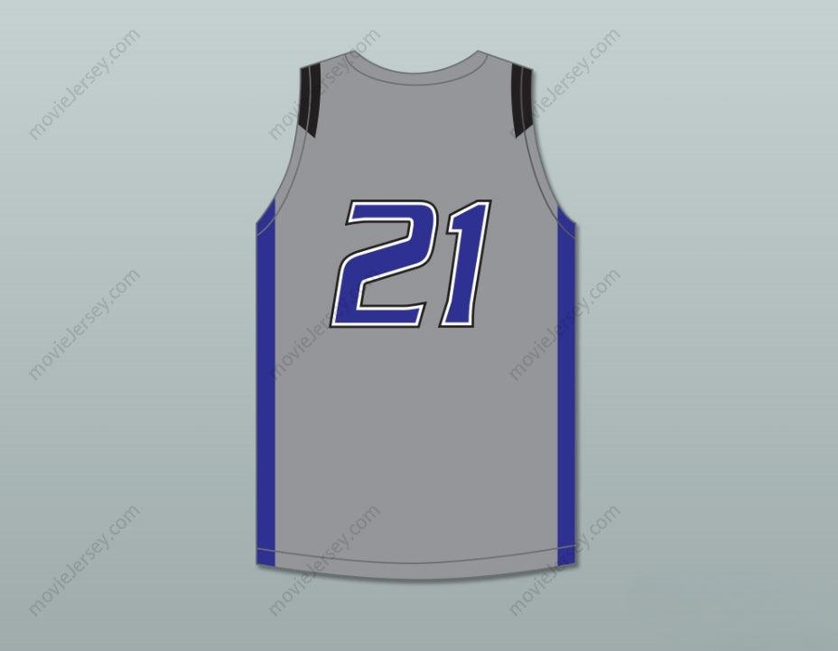 CUSTOM ANY Name Number DERRICK WHITE 21 LEGEND HIGH SCHOOL TITANS GRAY BASKETBALL JERSEY 1 Top Stitched S-6XL