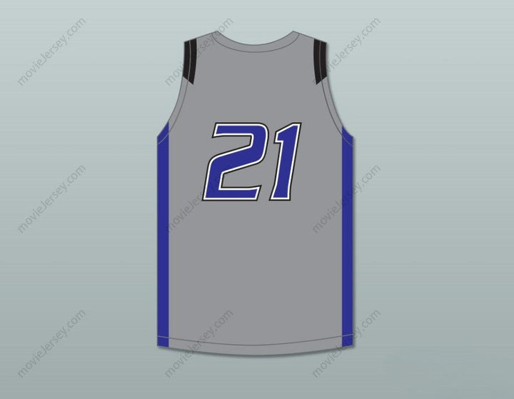 CUSTOM ANY Name Number DERRICK WHITE 21 LEGEND HIGH SCHOOL TITANS GRAY BASKETBALL JERSEY 1 Top Stitched S-6XL