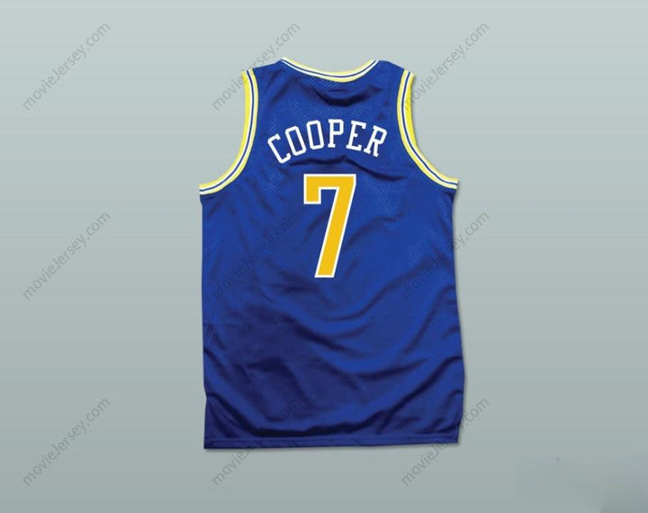 CUSTOM ANY Name Number MARK COOPER 7 PRO CAREER BLUE BASKETBALL JERSEY HANGIN WITH MR. COOPER Top Stitched S-6XL