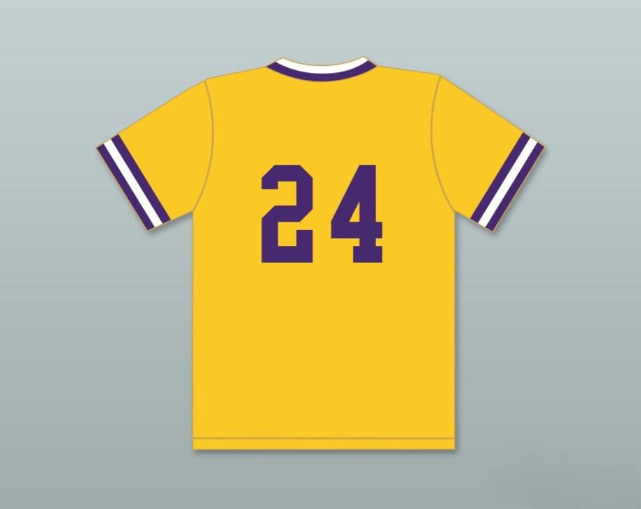 Custom Any Name Number RICKY HENDERSON 24  TECHNICAL HIGH SCHOOL BULLDOGS YELLOW BASEBALL JERSEY 1 Top Stitched S-6XL