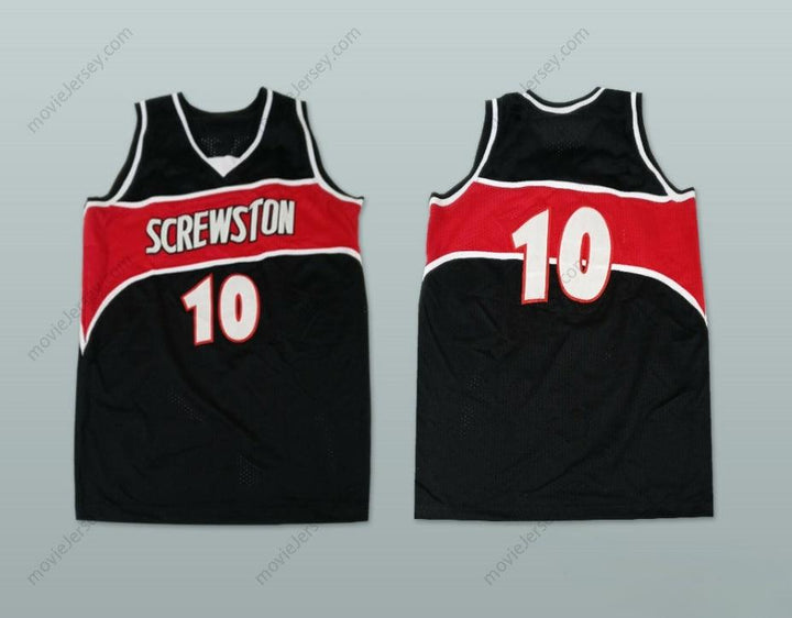 CUSTOM ANY Name Number DJ SCREW 10 SCREWSTON  BLACK BASKETBALL JERSEY Top Stitched S-6XL